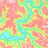 Santa Tereza topographic map, elevation, terrain