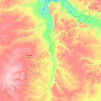 Pur River topographic map, elevation, terrain