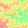 Lincoln County topographic map, elevation, terrain