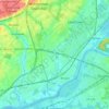 Bristol Township topographic map, elevation, terrain
