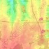 Anderlues topographic map, elevation, terrain