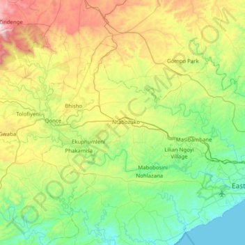 Buffalo River topographic map, elevation, terrain