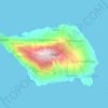 Savaiʻi topographic map, elevation, terrain