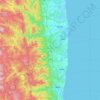 大熊町 topographic map, elevation, terrain
