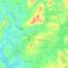 County Longford topographic map, elevation, terrain