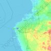 Malmö kommun topographic map, elevation, terrain