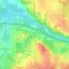 Munroe Falls topographic map, elevation, terrain