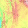 Lincoln County topographic map, elevation, terrain
