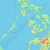 Mimaropa topographic map, elevation, terrain