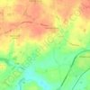 Great Ellingham topographic map, elevation, terrain