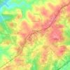 Central topographic map, elevation, terrain