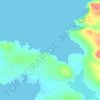 Inishowen topographic map, elevation, terrain