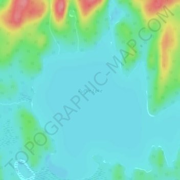 Ruffle Lake topographic map, elevation, terrain