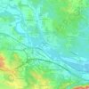 Trèbes topographic map, elevation, terrain