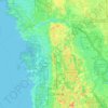 Citrus County topographic map, elevation, terrain