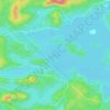 Lac des Îles topographic map, elevation, terrain