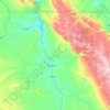 Big Horn County topographic map, elevation, terrain