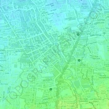 Poblacion I-A topographic map, elevation, terrain
