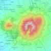 Mounts Banahaw–San Cristobal Protected Landscape topographic map, elevation, terrain