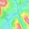 Genouilly topographic map, elevation, terrain