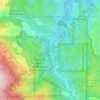 Stevens Creek Reservoir topographic map, elevation, terrain