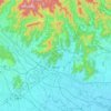 Ashikaga topographic map, elevation, terrain