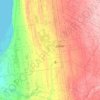 South Huron topographic map, elevation, terrain