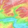 Karlštejn topographic map, elevation, terrain