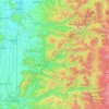 Linn County topographic map, elevation, terrain
