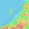 Niigata Prefecture topographic map, elevation, terrain