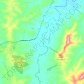 Tabragalba topographic map, elevation, terrain