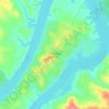 Pace Bend Park topographic map, elevation, terrain
