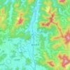 Dongducheon-si topographic map, elevation, terrain