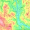 Uxbridge topographic map, elevation, terrain