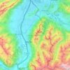 Liechtenstein topographic map, elevation, terrain