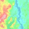 Town of Ticonderoga topographic map, elevation, terrain