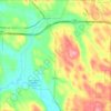 Town of Sherman topographic map, elevation, terrain