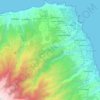 Barlovento topographic map, elevation, terrain