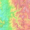 Provincia de Cordillera topographic map, elevation, terrain