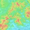 丰顺县 topographic map, elevation, terrain