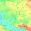 Poligné topographic map, elevation, terrain