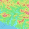 Джубгское городское поселение topographic map, elevation, terrain