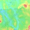 Milan topographic map, elevation, terrain