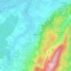 Nanton topographic map, elevation, terrain