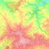 Aigurande topographic map, elevation, terrain