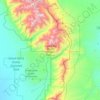 Great Sand Dunes National Preserve topographic map, elevation, terrain