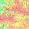 Province of Urubamba topographic map, elevation, terrain