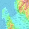 Pangasinan topographic map, elevation, terrain