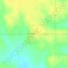 Brownell topographic map, elevation, terrain