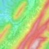 Hot Springs topographic map, elevation, terrain